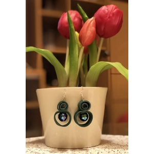 Zoe earrings - emerald