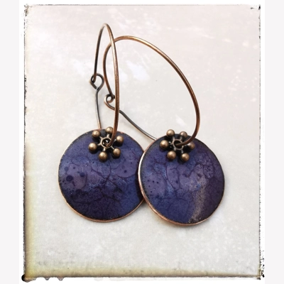 Purple marble enam..