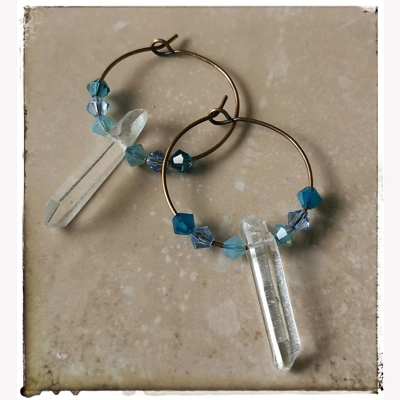 Blue crystal and Q..