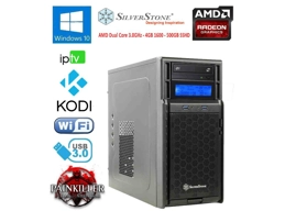 Silverstone HTPC Mini PC AMD Triple Core 3GHz 4gb 2Tb Radeon HD Win10