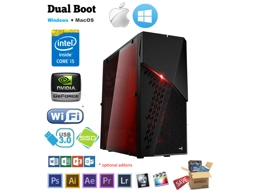 AeroCool CyberX Intel i5 3.2GHz 8GB 1TB SSD, Mac Pro + Win Hackintosh