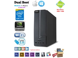 Acer Intel i3 / i5 3.5GHz 12GB* 2TB* SSD GFX, Win Mac Pro Hackintosh