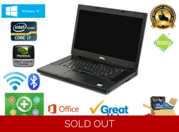 Dell E6510 15.6 Intel Core i7, NVidia NVS, 8GB* 1TB* Windows 10