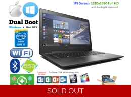 Lenovo S41 FHD Intel Core i7-5500U 8GB* Win Mac OS Hackintosh