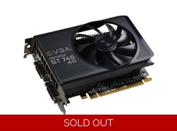 EVGA GeForce GT 740 2GB superclocked PCI-E graphics card oem
