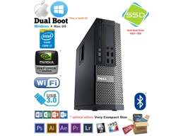 Dell 9020 SFF Intel i7-4770 16GB* HDD + SSD* DVD Mac Win Hackintosh
