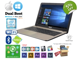 ASUS X540 Intel Core i5-8250U 12GB* HDD/SSD Win/Mac Hackintosh