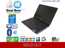 Dell E6540 HD Intel i7-4800MQ 16GB HDD+SSD Windows Mac Hackintosh