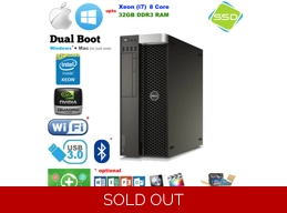 Dell T5810 - Intel Xeon E5 v3 upTo 16 Core 256GB DDR4, HDD + SSD