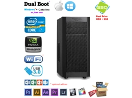 Fractal 3000 Intel i7 16GB, HDD + SSD, GFX, Mac Audio Hackintosh