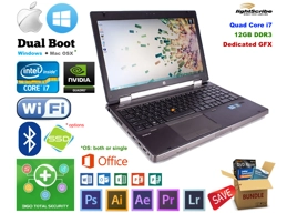 HP 8560W Intel i7 max 32GB HDD+SSD NVidia Windows 10