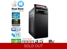 Lenovo Hackintosh E73 Intel Core 16GB 2TB NVidia Mac OSX / Windows Pro