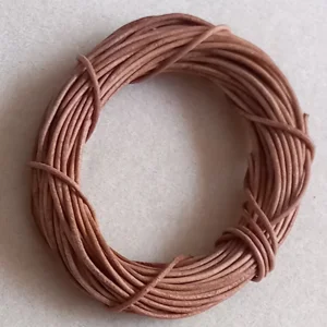 1.5mm leather thong, natural, 10 metres