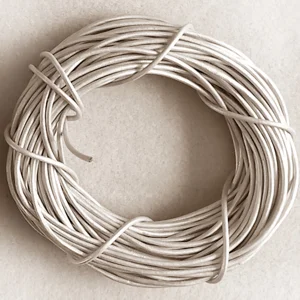 1.5mm leather thong, sea foam, 10 metres