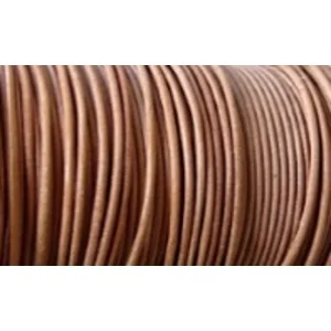 2mm leather thong, natural, 10 metres