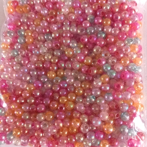 20g bubble beads, 4mm, mixed pastel colours