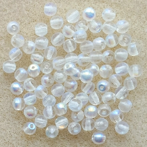 80, 4mm glass beads, crystal ab