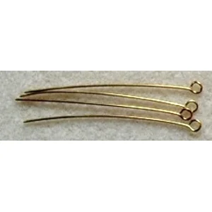 30, 50mm gold plated eyepins