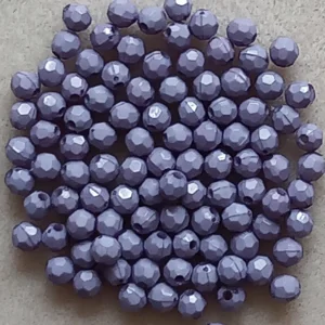 100, 6mm faceted round beads, mauve