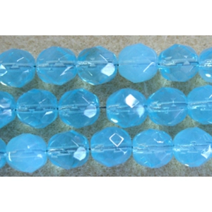 25, 8mm fire polished crystals, aqua opal