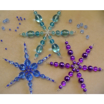 Beaded Snowflakes