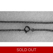 SALE 18 inch curb chain, black