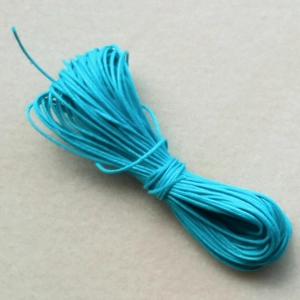 SALE 10 metres 0.6mm cotton cord, aqua