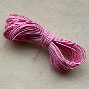 SALE 10 metres 0.6mm cotton cord, baby pink.