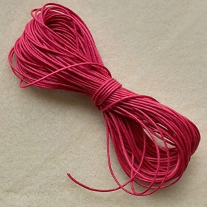 SALE 10 metres 0.6mm cotton cord, deep pink