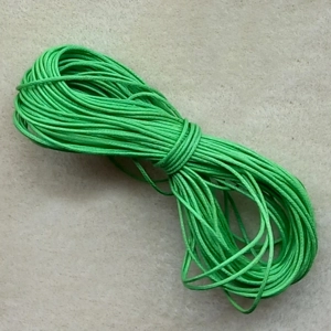 SALE 10 metres 0.6mm cotton cord, green