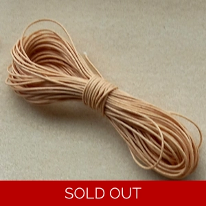 SALE 10 metres 0.6mm cotton cord, natural, dark