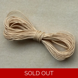 SALE 10 metres 0.6mm cotton cord, natural, light