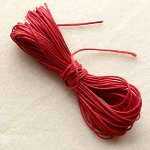 SALE 10 metres 0.6mm cotton cord, red