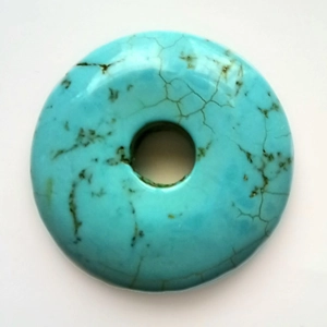 Dyed howlite donut bead 35mm