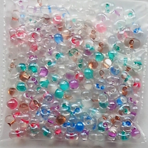 20g farfalle beads, inside lined mixed