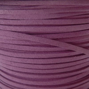 1 metre, 3mm faux suede cord, mauve