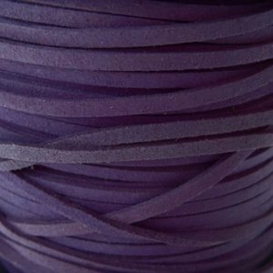 1 metre, 3mm faux suede cord, purple