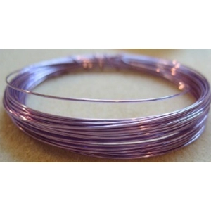 0.64mm plated copper craft wire, lavender