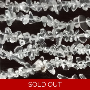 9 inch strand rock crystal gemstone tumble chip beads