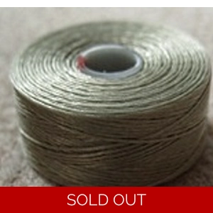 S-Lon fine beading thread, ash