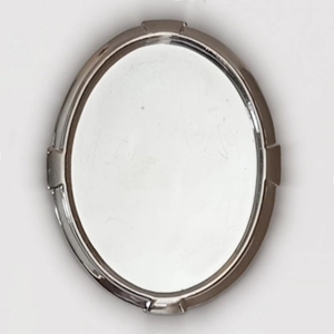 Silver plated cameo brooch back 40mm x 30mm