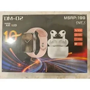DMES Smartwatch & Earbuds Combo DM-02 Series 10 BT Call Re..