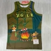 Headgear Classics Basketball Jersey Yogi Bear Boo-Boo Jellystone Park Mens Size M