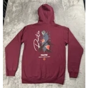 Primitive X Naruto Hoodie Men’s size M Maroon Pullover Itachi Skateboarding Anime