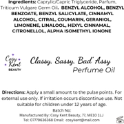 Classy, Sassy, Bad'assy Perfume Oil