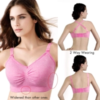 Brezšivni nedrček za dojenje - 3 delni komplet črni, roza, nude