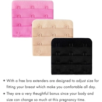 Brezšivni nedrček za dojenje - 3 delni komplet črni, roza, nude