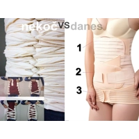 Pas 3v1 za oblikovanje trebuha po porodu ČRNA