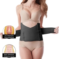 Pas 3v1 za oblikovanje trebuha po porodu ČRNA