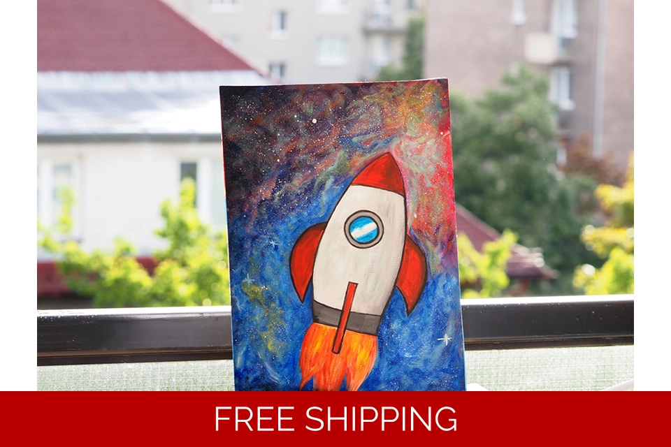 50s 60s Retro Rocket